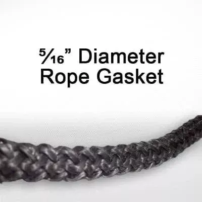 5/16" High-Temperature Rope Gasket | By the Foot