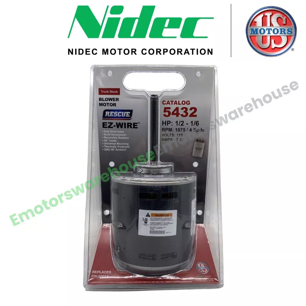 5432 HVAC/R Motors, Fan and Blower