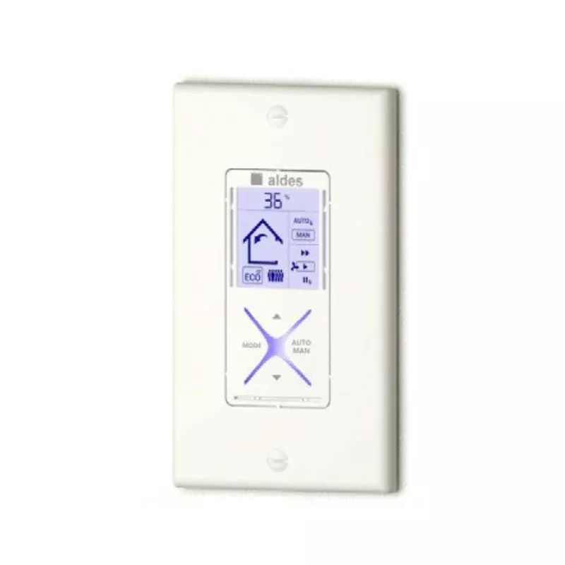Aldes 611242-FC Digital Multifunction Control with LCD and Free Cooling Setting