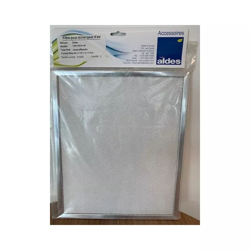Aldes 612263 MERV 13 Replacement Filter (2-Pack)