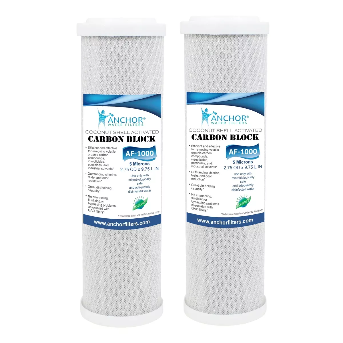 Anchor Carbon Block CTO Replacement Filter Cartridge - 2PK