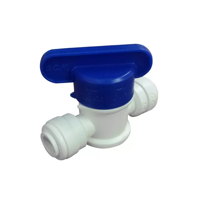Anchor Plastic Ball Valve - Straight - 1/4" Quick Connect