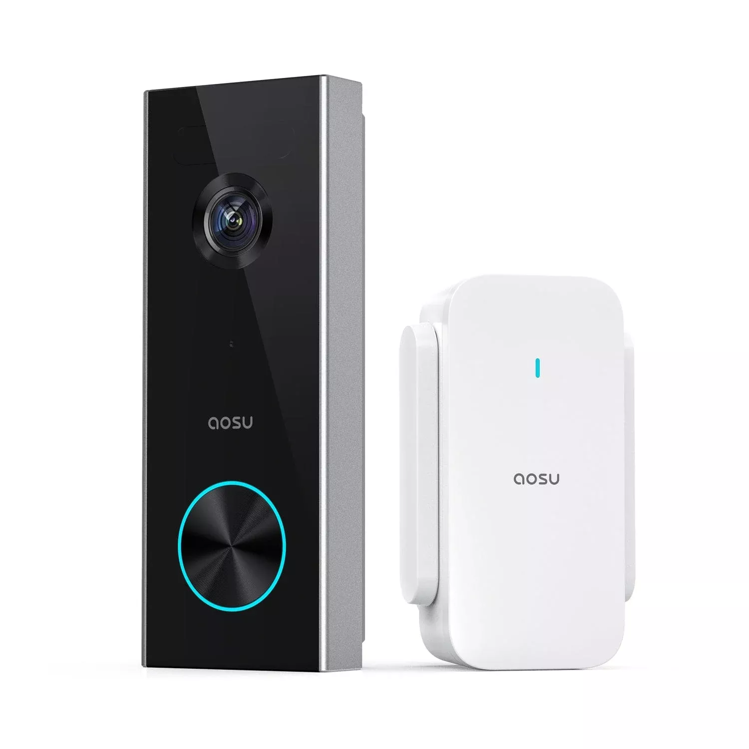 AOSU 2K 3.0-MP QHD Wi-Fi AI-Smart Wide-Angle Video Doorbell with Home Station Chime, V8P1AX11
