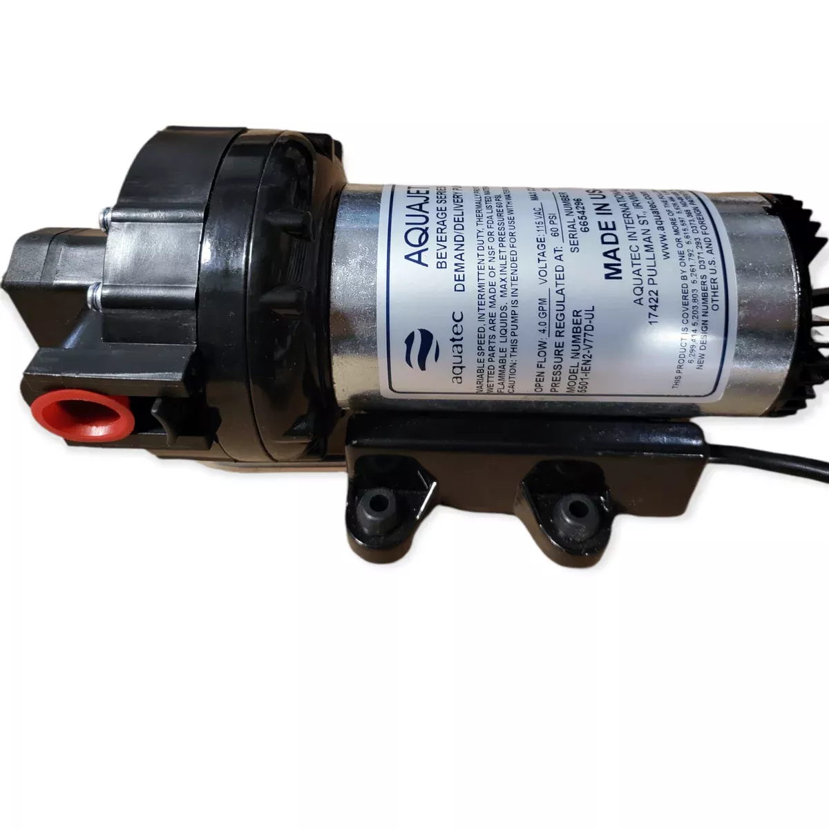 Aquatec 5501-IEN2-V77D Variable Speed Pump 4.0 GPM @ 60 PSI