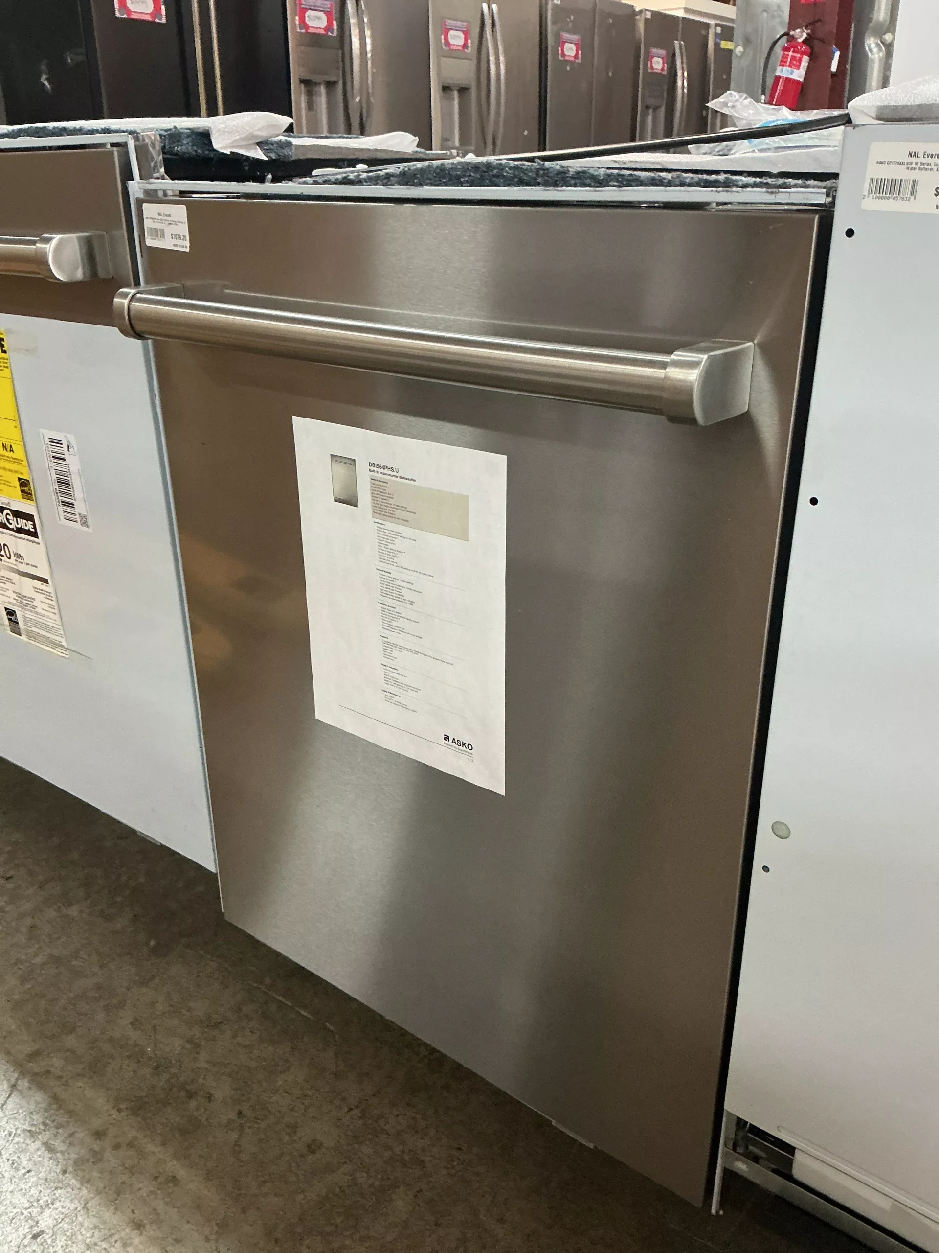 Asko DBI564PHS Top Control Built-In Dishwasher (Open Box / Scratch & Dent)