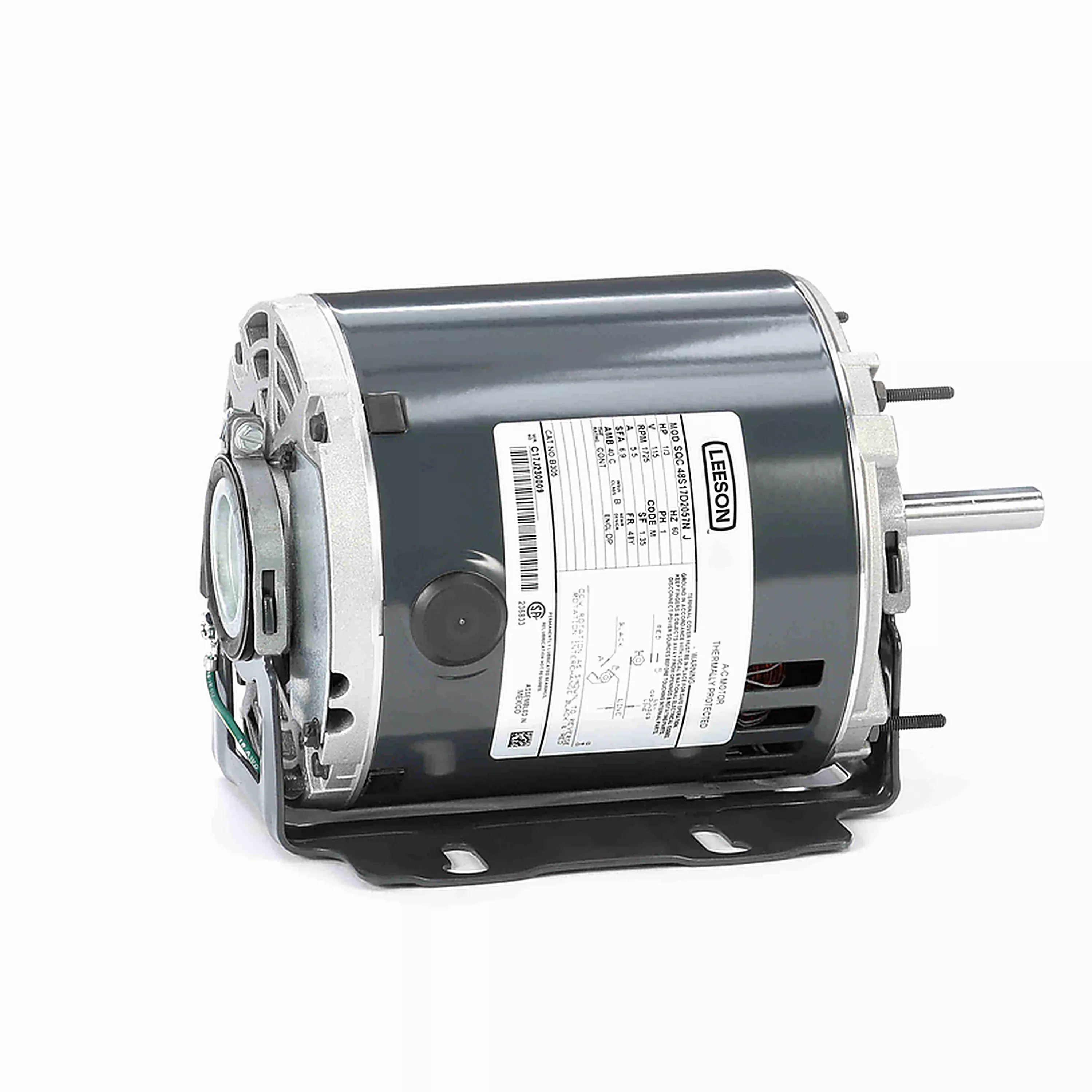 B305, 0.33 Hp, 1725 RPM, 115 V, 1 Ph, 60 Hz, ODP, Frame 48Y/48YZ, 048S17D2057