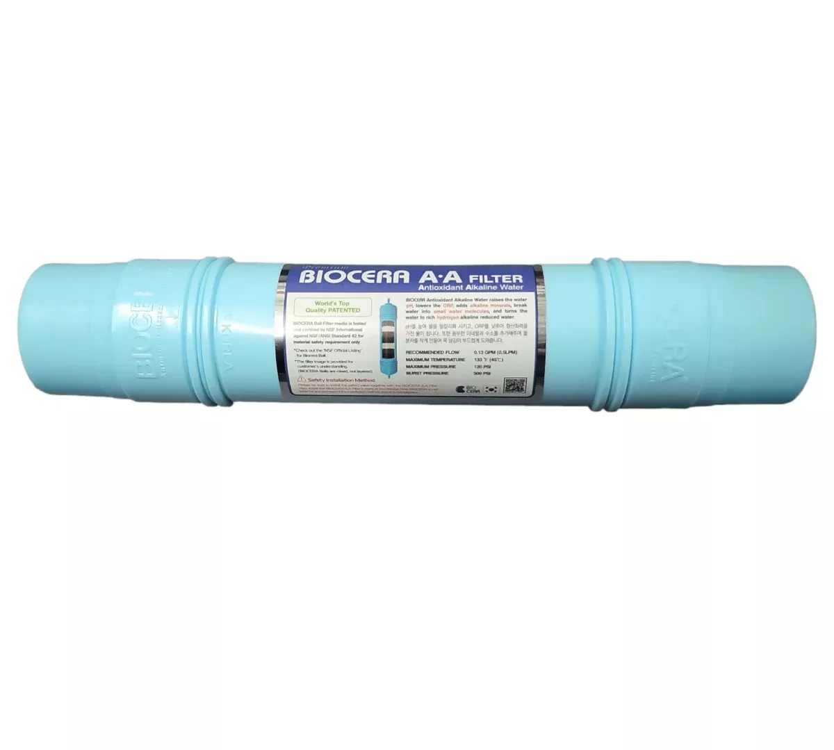 BIOCERA Alkaline Filter- Inline Blue 11"