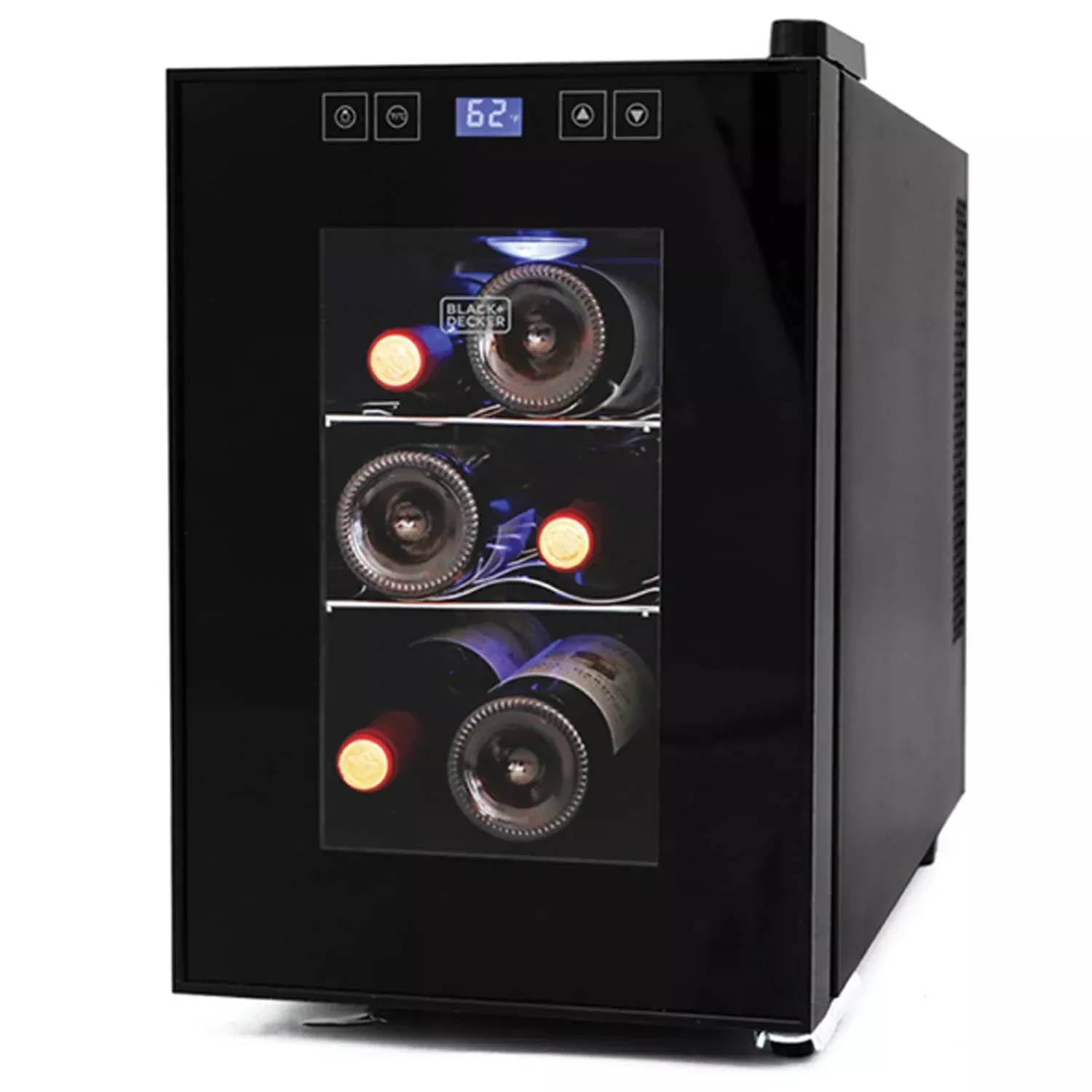 Black+Decker Wine Cellar with LED Display, 6 Bottle