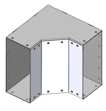 Blendtron Products 10" Inside Corner Tray WTRIC-10