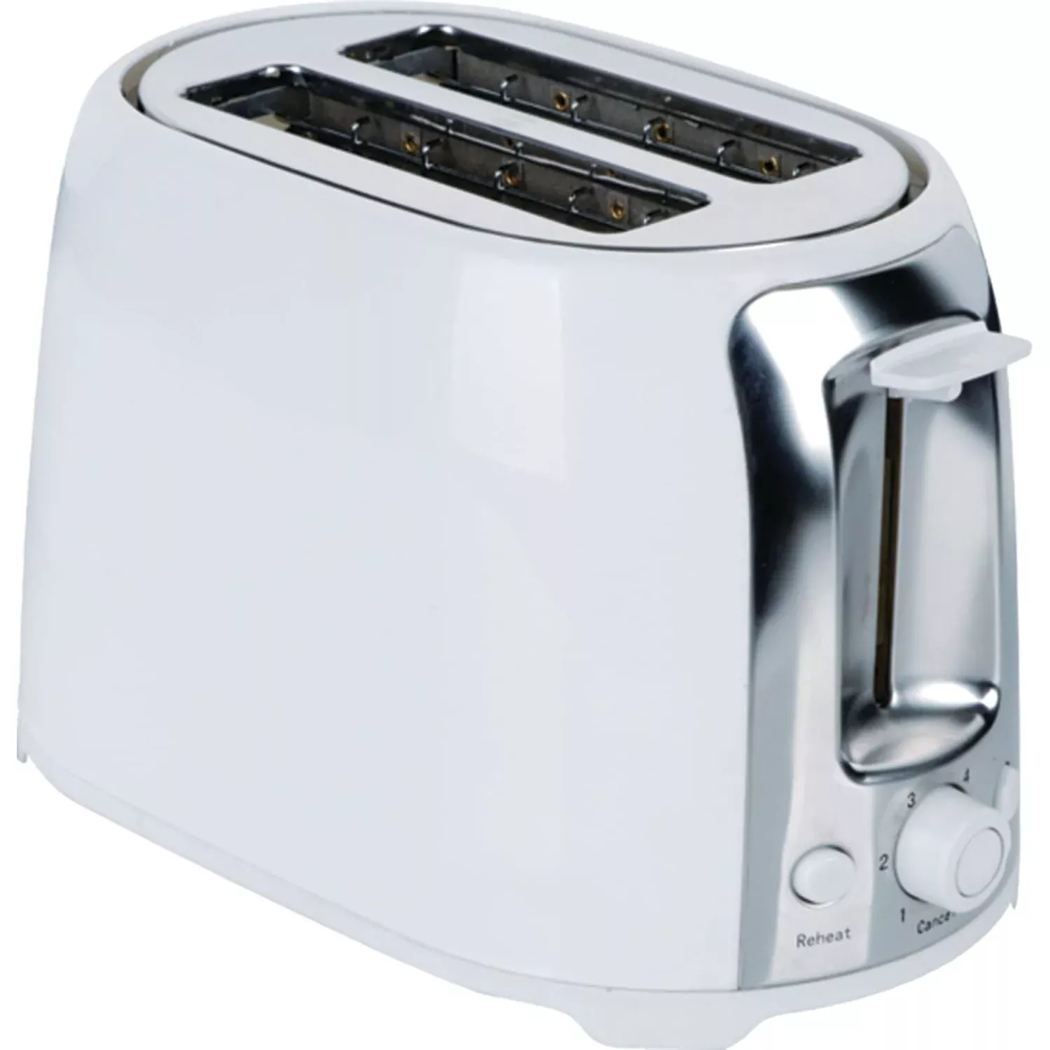 Brentwood 2-Slice Cool-Touch Toaster with Extra-Wide Slots, White