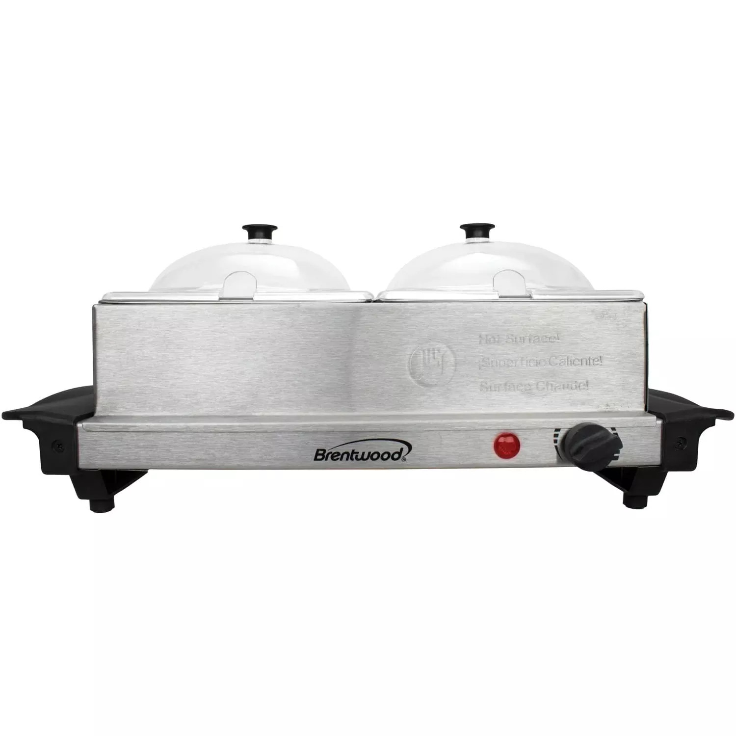 Brentwood 3-Quart 2-Pan Buffet Server and Warming Tray