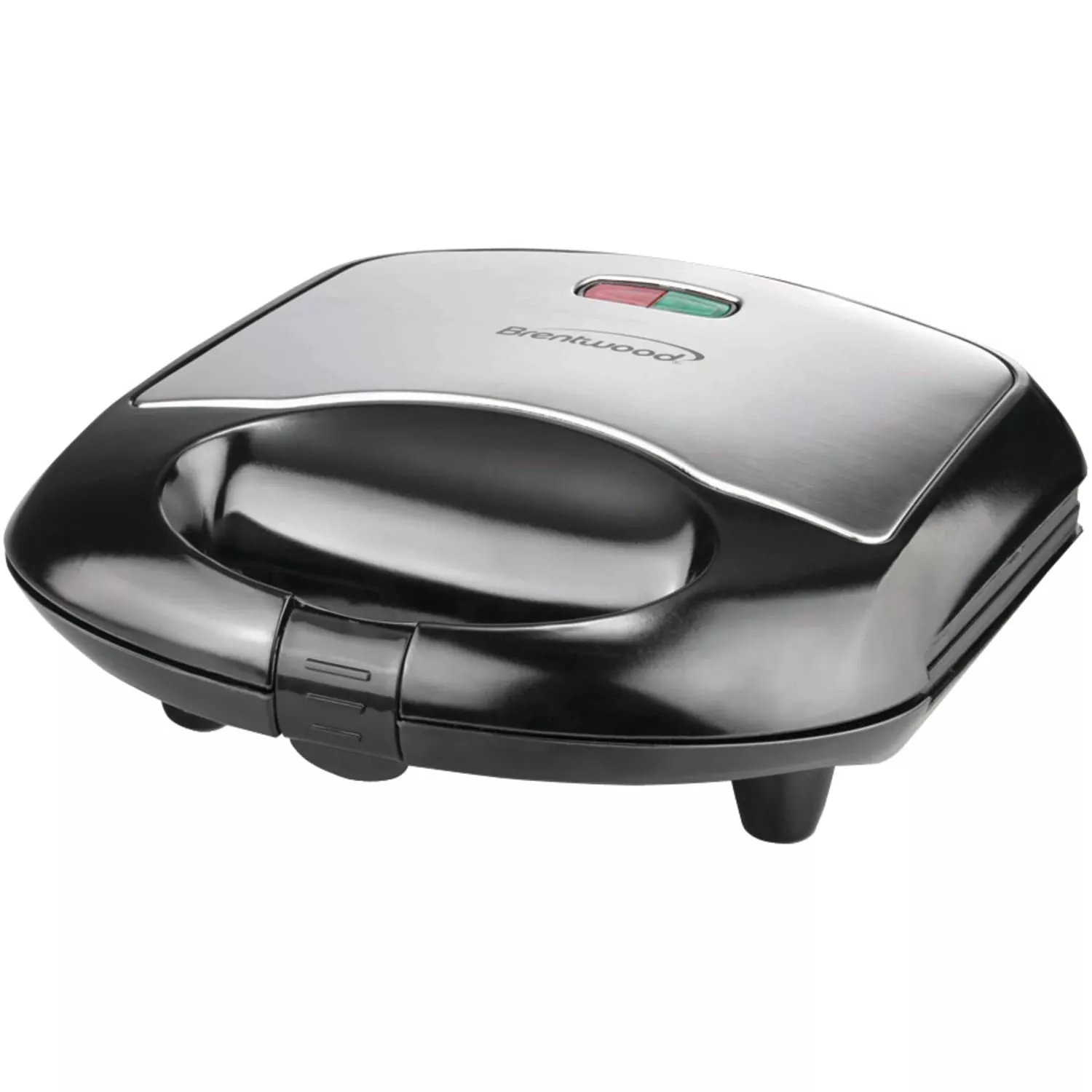 Brentwood Nonstick Compact Dual Sandwich Maker, Black