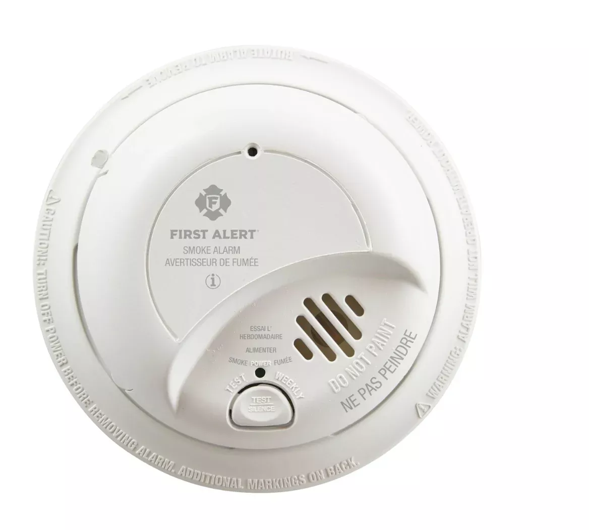 BRK 120V Hardwire Ionization Smoke Alarm, Battery Backup