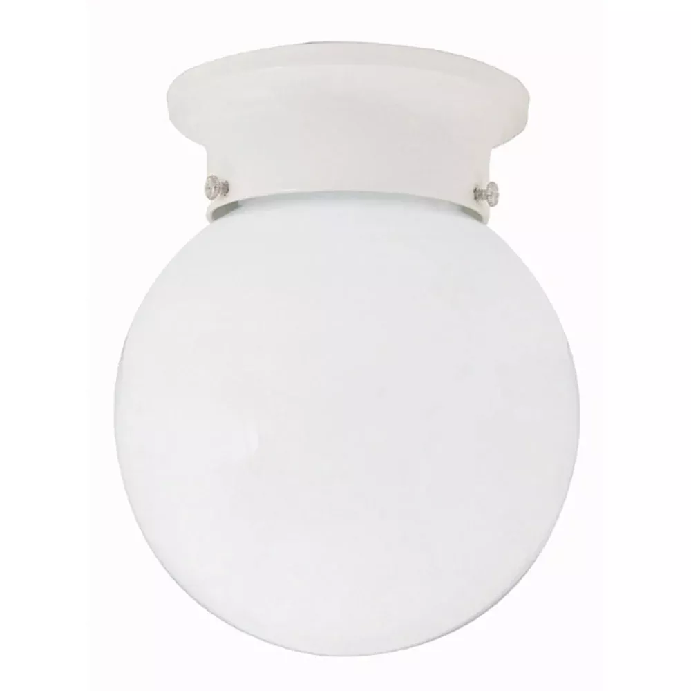 Capital Lighting 5569WH One Light Flush Mount Ceiling Light, White