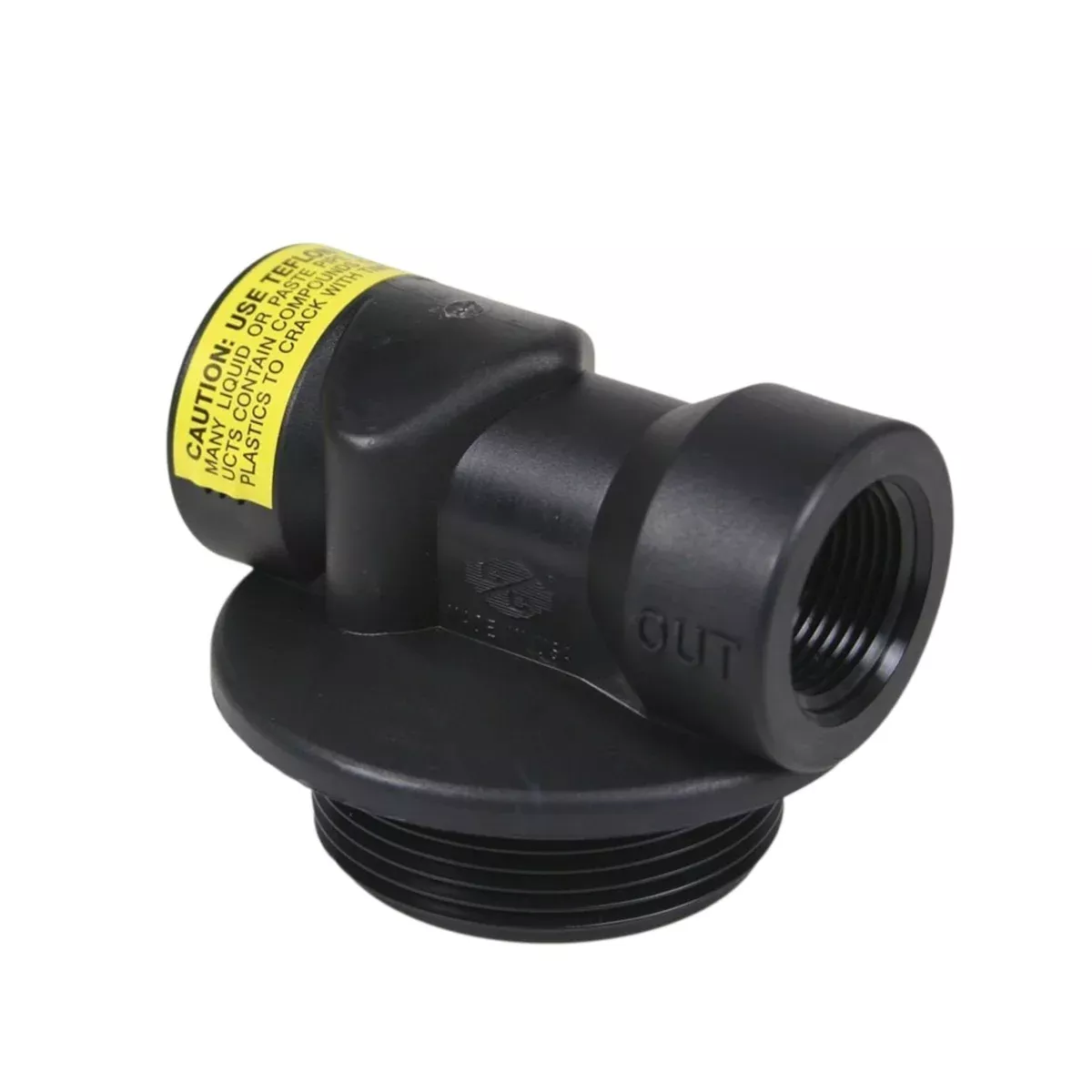 Clack D7171 890S Plastic In/OutHead, 3/4" Inlet, 13/16" Riser