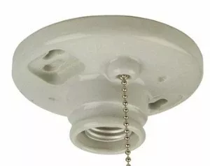 Craftmade K858SO Keyless Lamp Holder, Porcelain