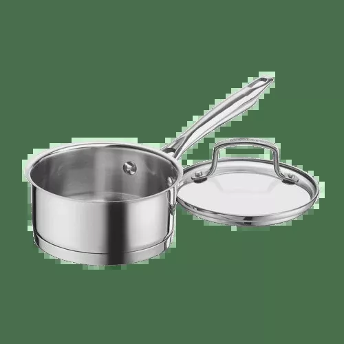 Cuisinart 1 Quart Saucepan with Cover, Silver