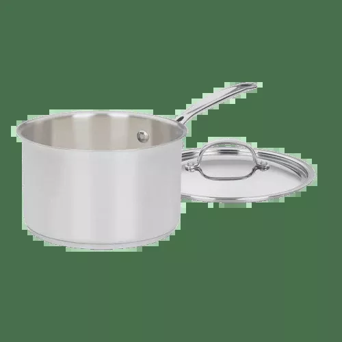 Cuisinart 4 Quart Saucepan with Cover, Silver