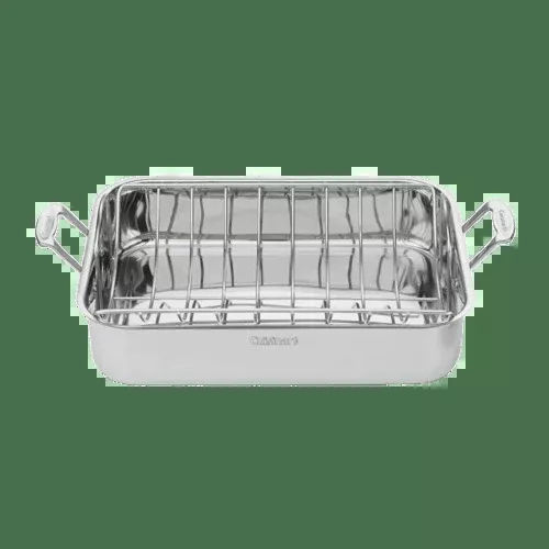 Cuisinart Chef's Classic™ Stainless 16" Roasting Pan with Rack, Silver