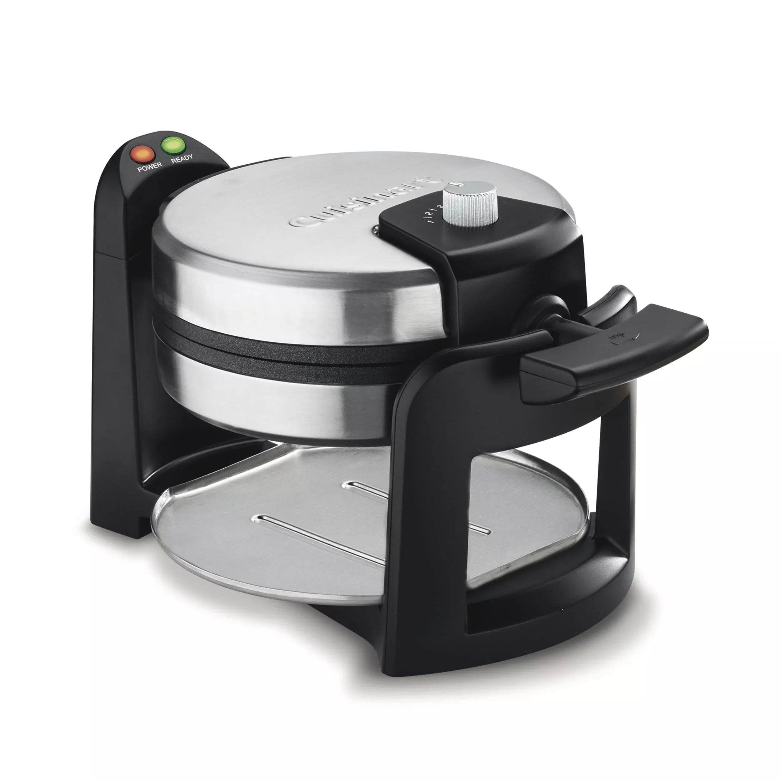 Cuisinart Round Flip Belgian Waffle Maker, Black