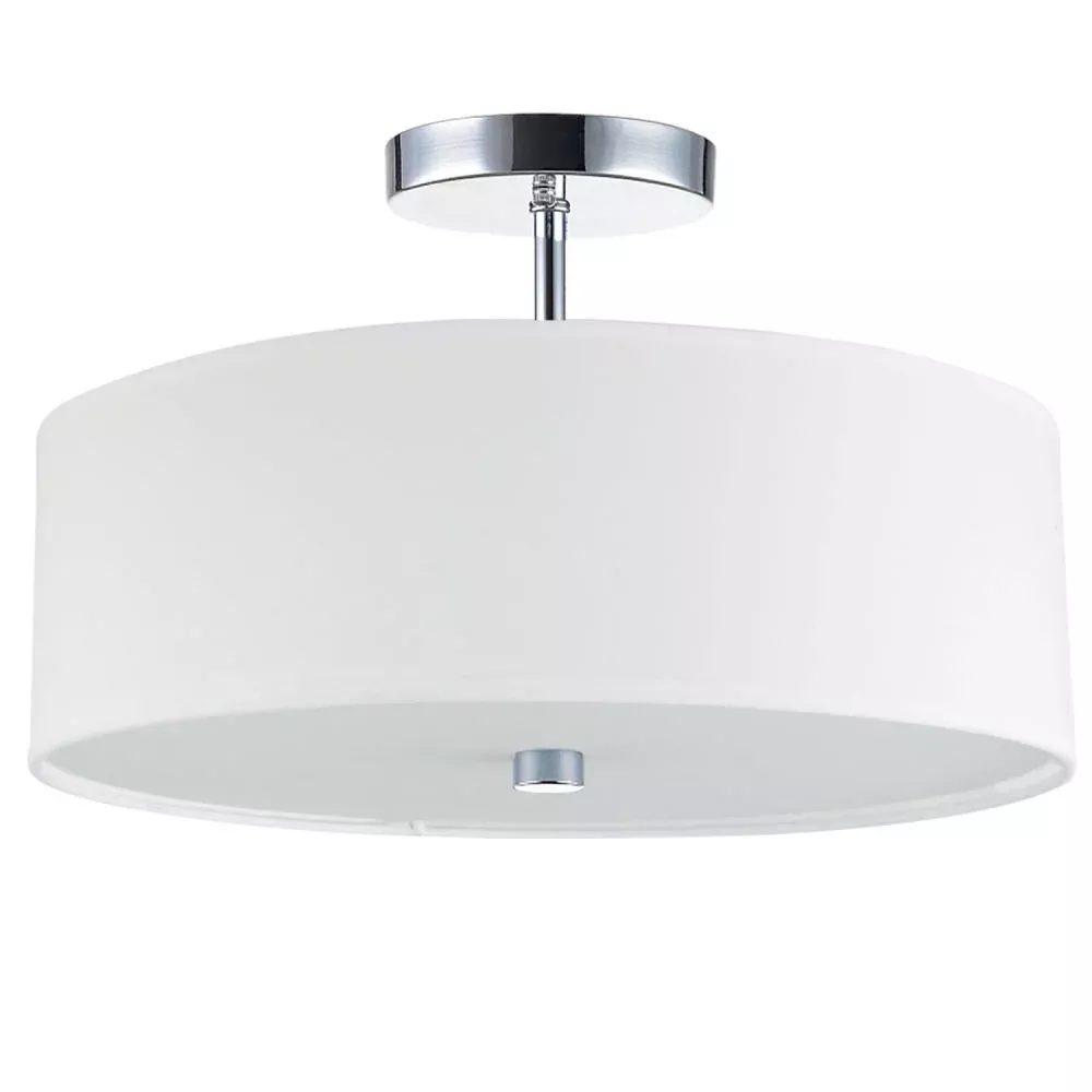 Dainolite 571-143SF-PC-WH Semi-Flush Ceiling Light