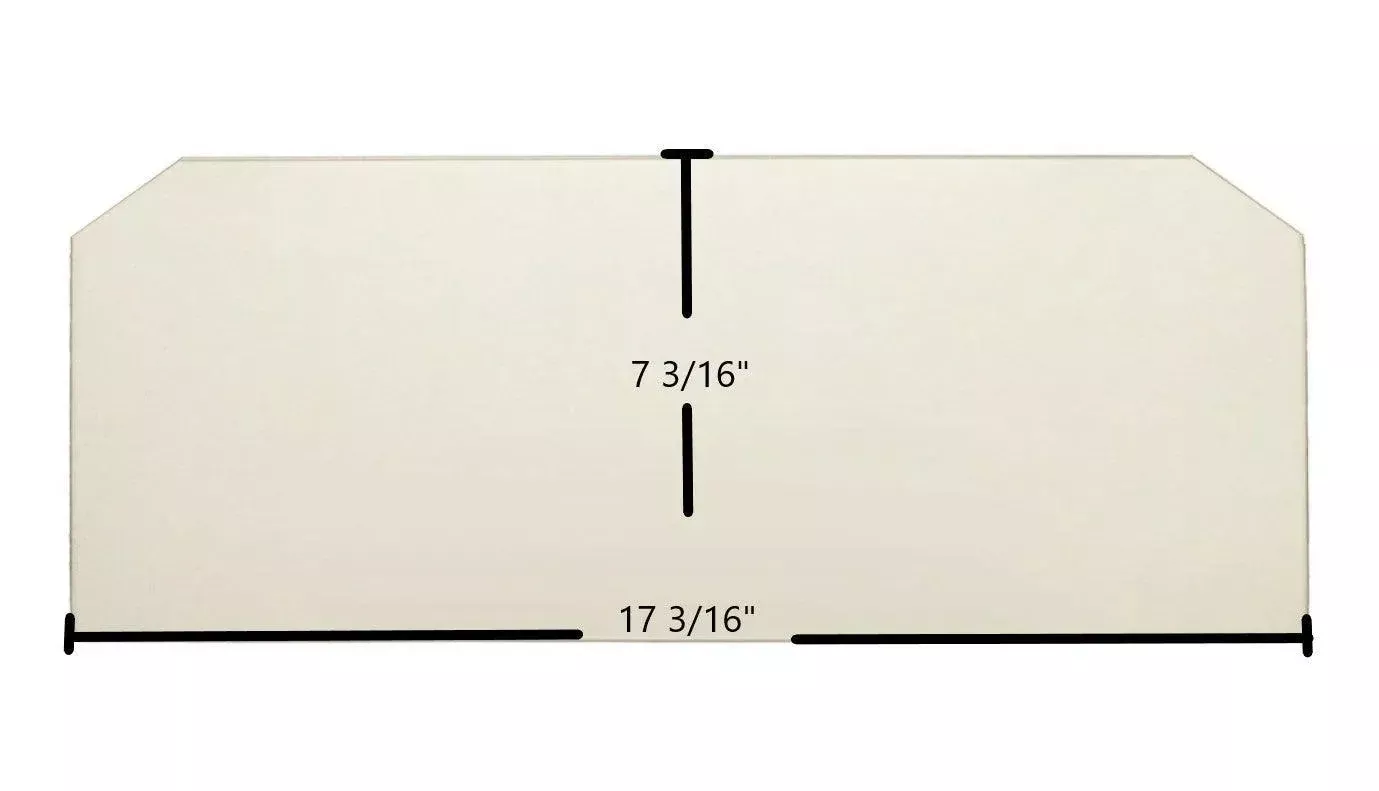 Dovre Model 900 Ceramic Glass Panel – 17 3/16" x 7 3/16"