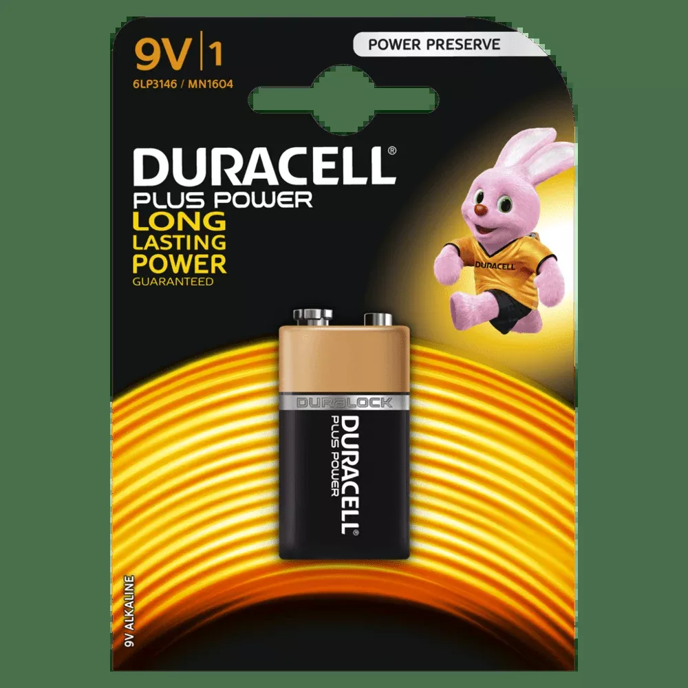 DURACELL Batería Alcalina 9V MN1604B1