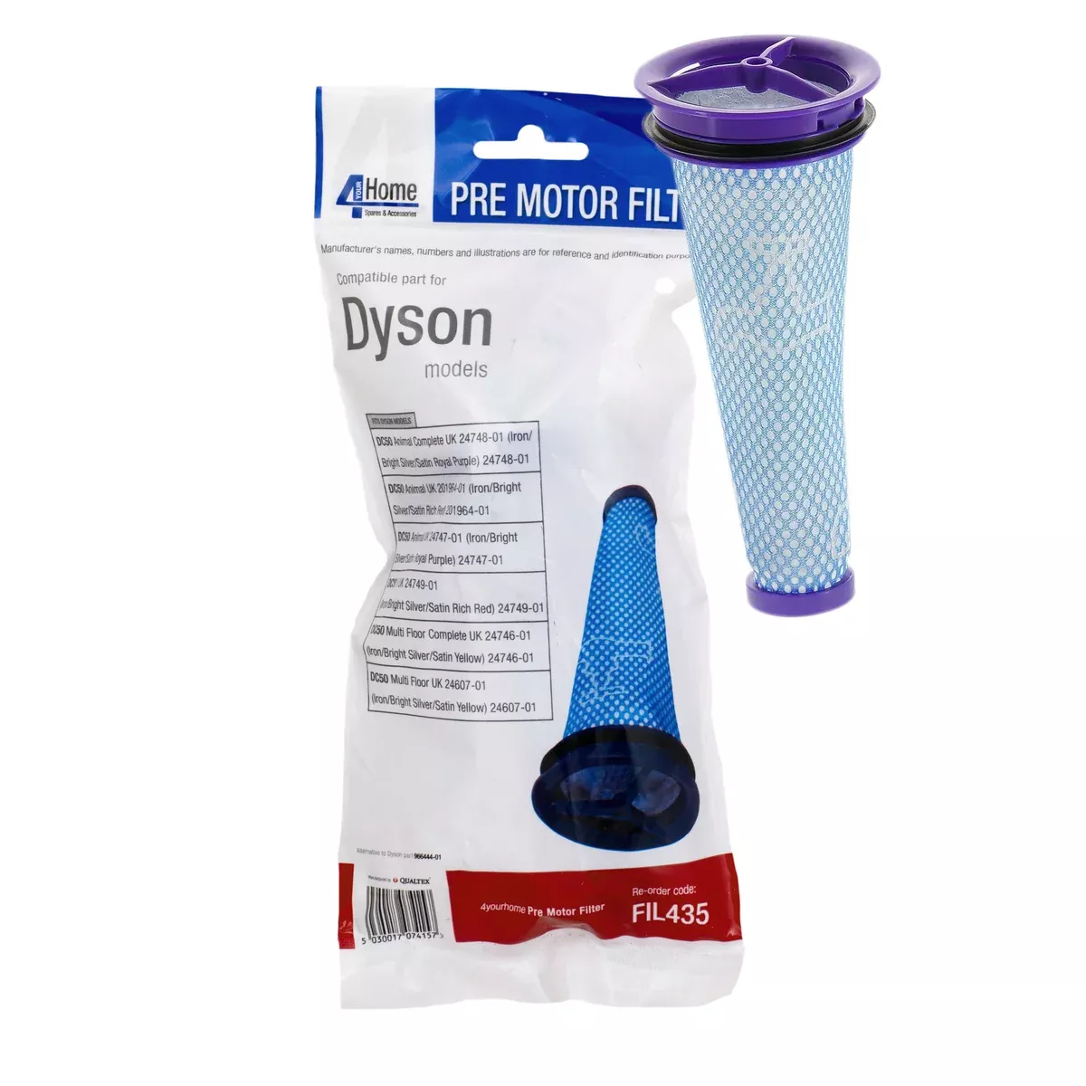 Dyson Washable Pre Motor Filter for Upright Vacuum Models DC50 DC51