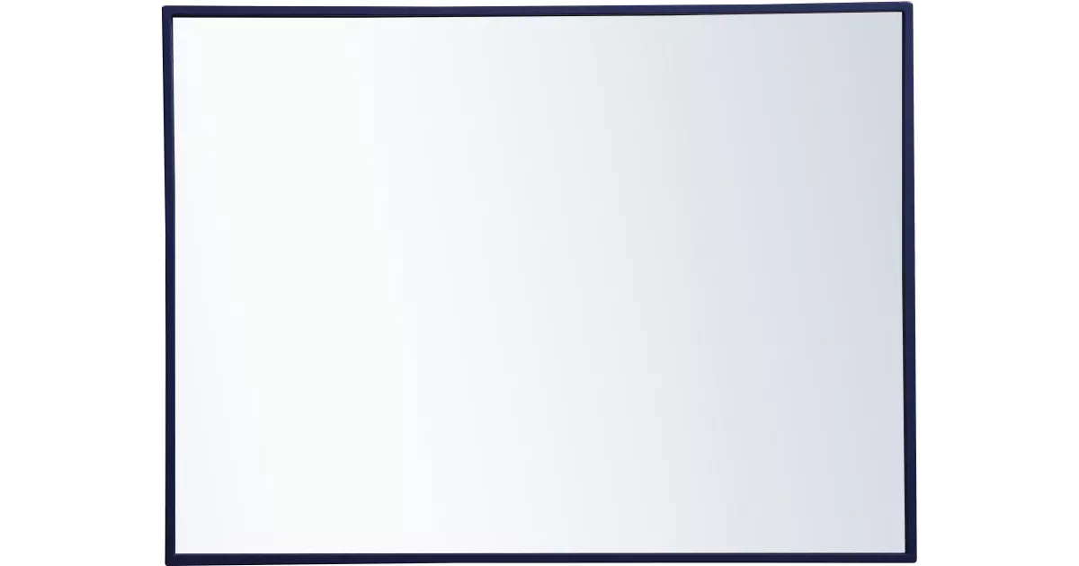 Elegant Lighting MR4071BL Wall Mirror, 32" X 24", Blue (Open Box / Scratch & Dent)
