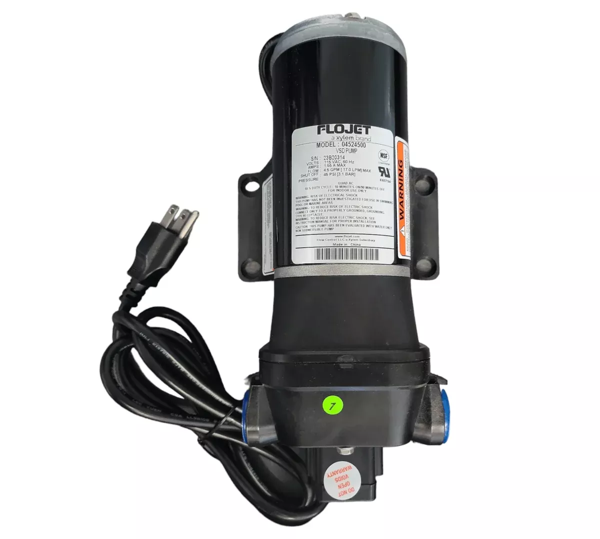 FLOJET- 04524500 GenuineVSD Pump 115V VSD 4.5 GPM 45PSI