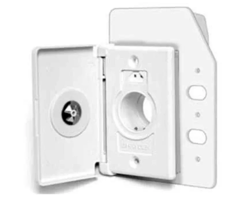Full Door Side-Opening Central Vacuum Inlet - 110/24 Dual Voltage