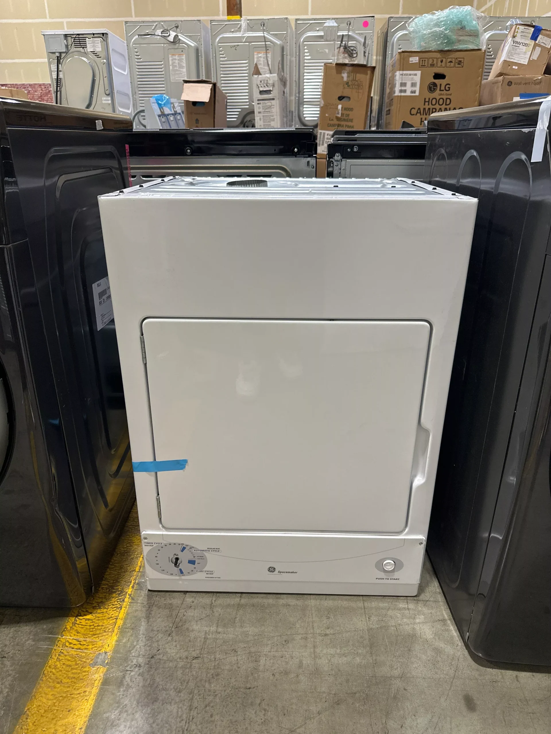 GE DSKS333ECWW Electric Dryer (Open Box / Scratch & Dent)