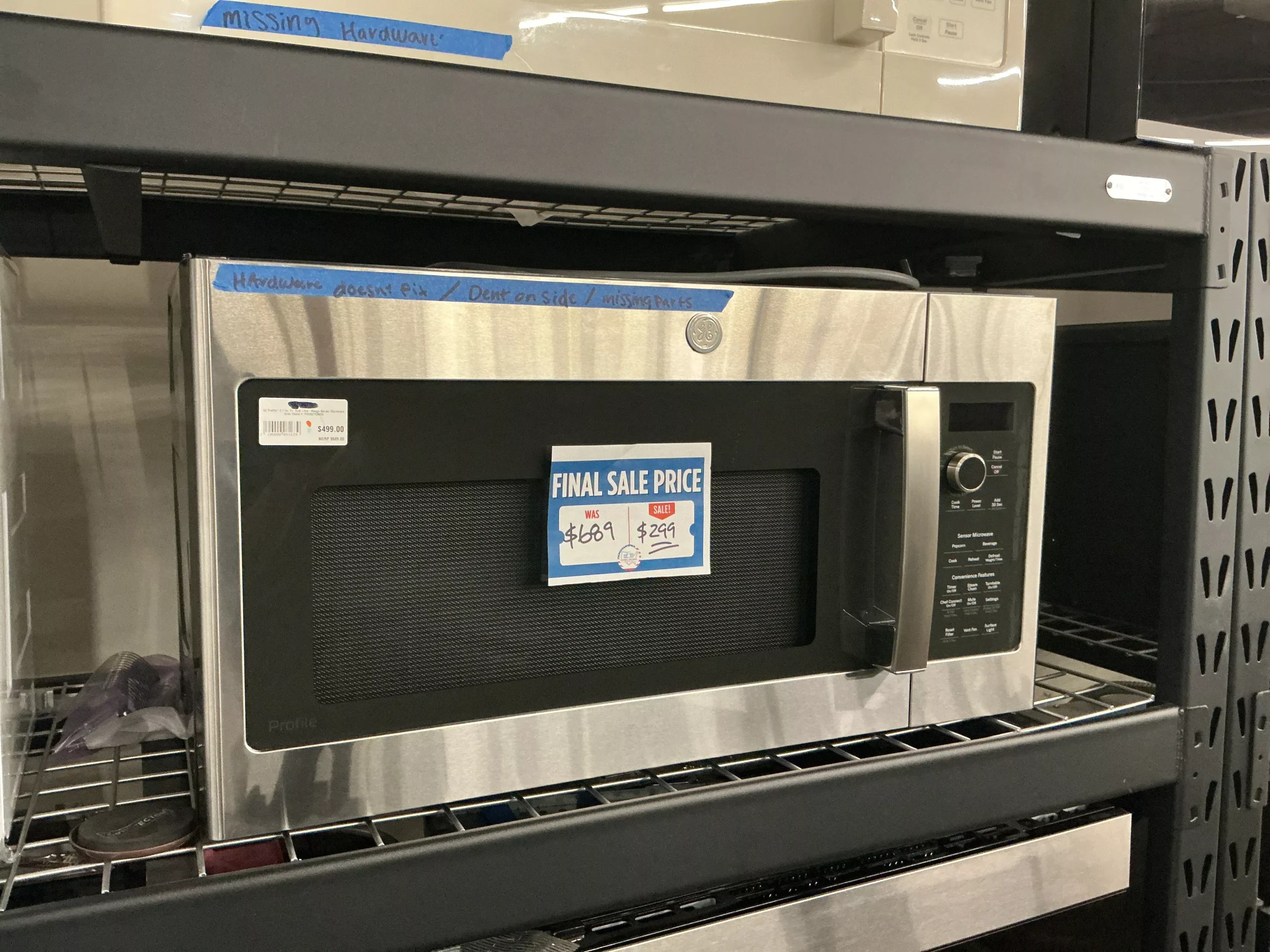 GE Profile PVM9215SKSS Over the Range Microwave (Open Box / Scratch & Dent)