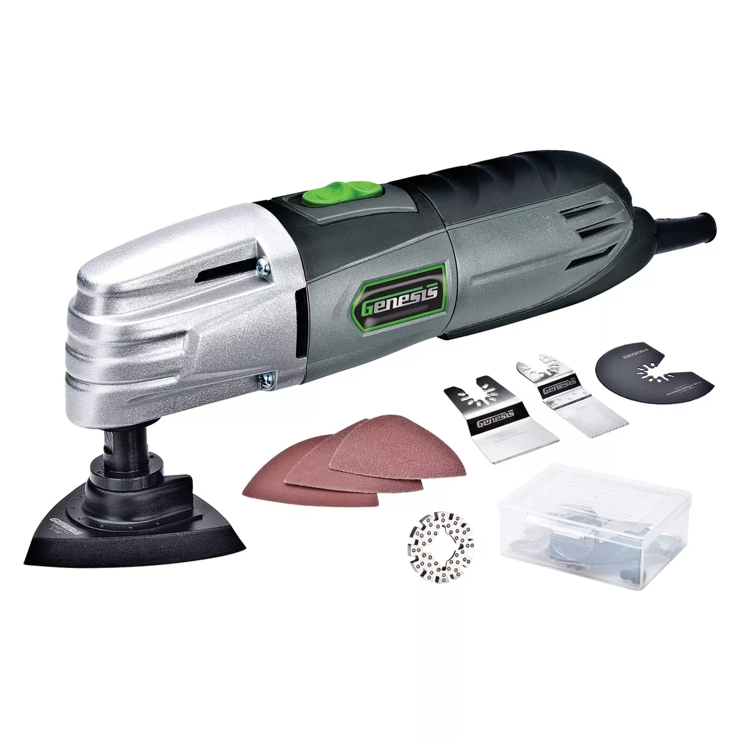 Genesis 1.5-Amp Multipurpose Oscillating Tool with 9-Piece Accessory Set