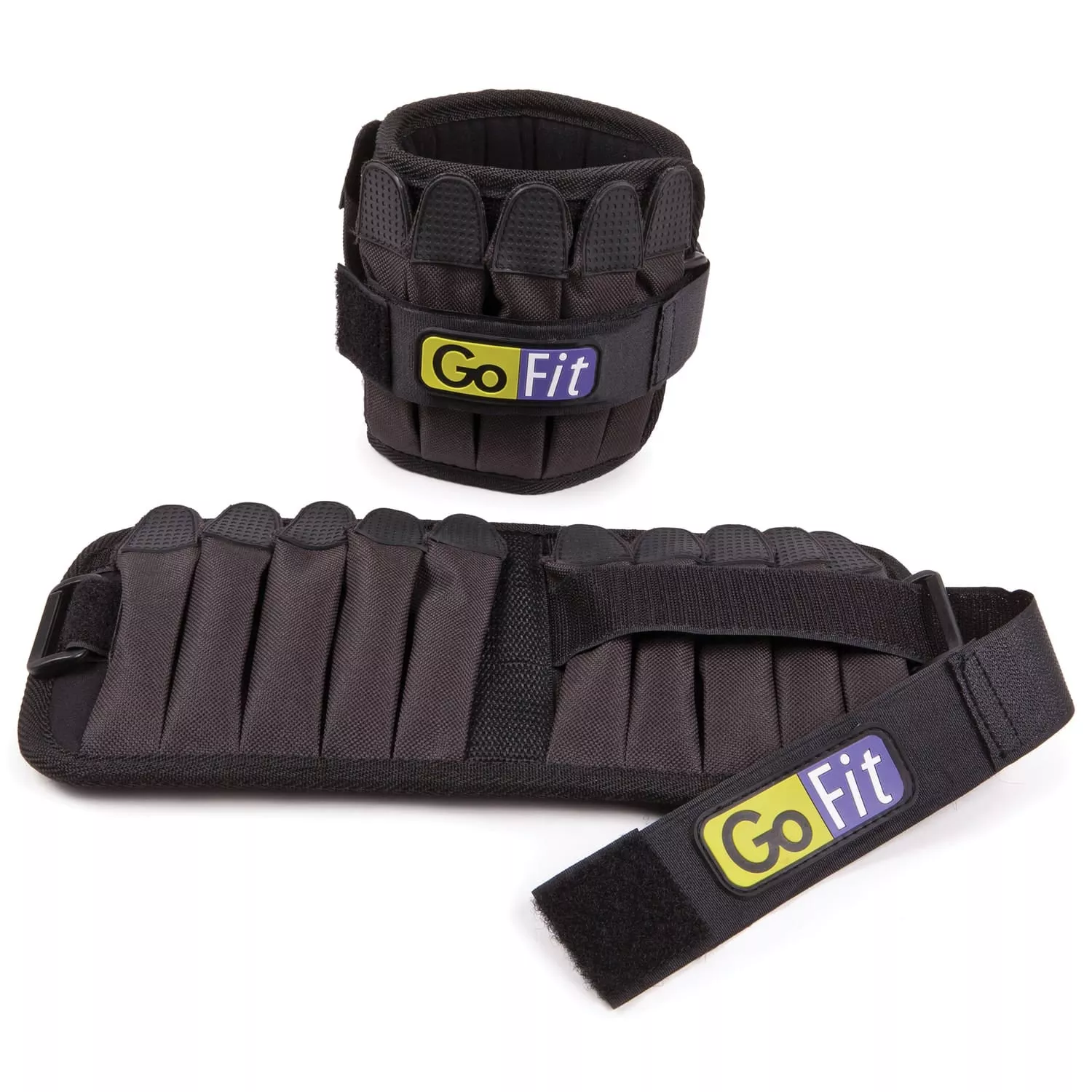 GoFit 5-Pound Pair of Padded Pro Ankle Weights