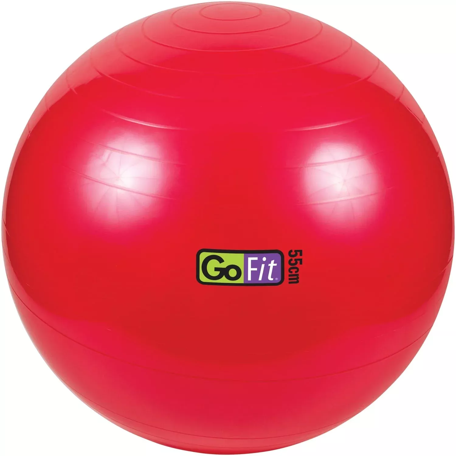 GoFit Stability Ball with Pump, 55cm, Red