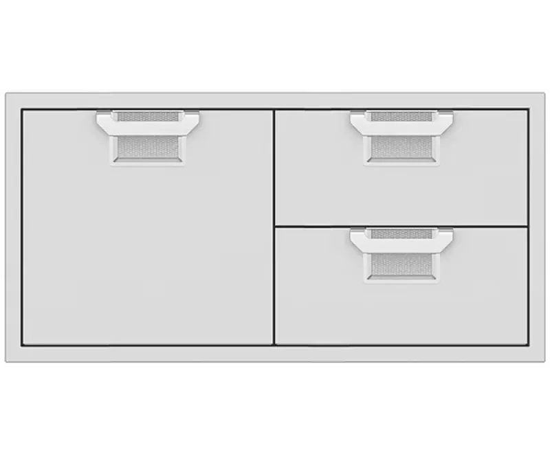 Hestan AESDR42 Double Drawer and Single Storage Door, 42 Inch