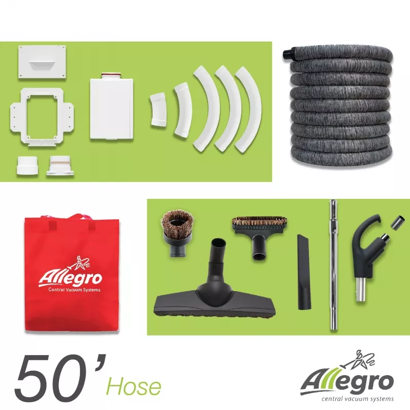 Hide-A-Hose Retractable Hose Accessories & Installation Kit - 50' w/ Hose Cover