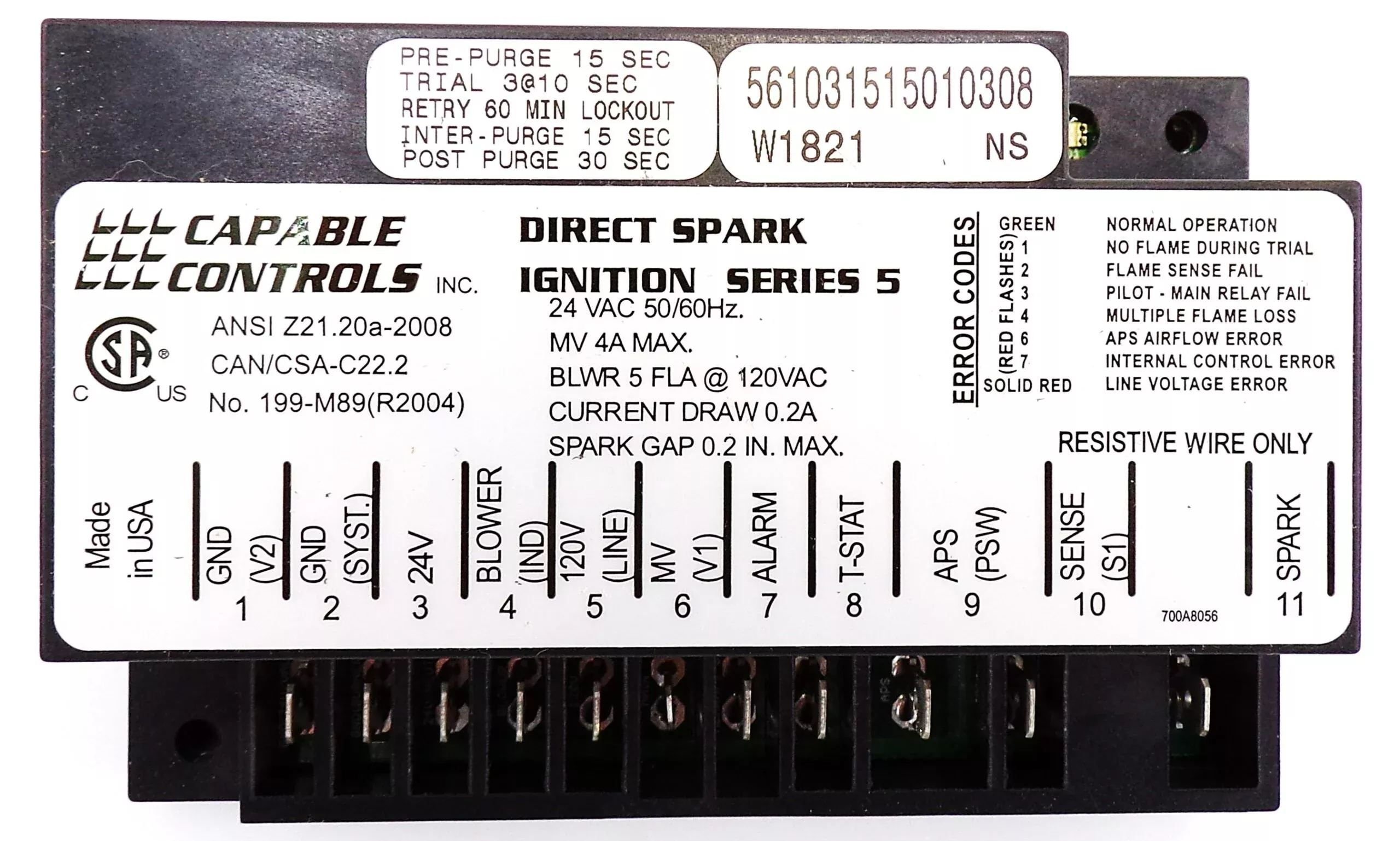 Ignition Control – Heatco | NBK-20262
