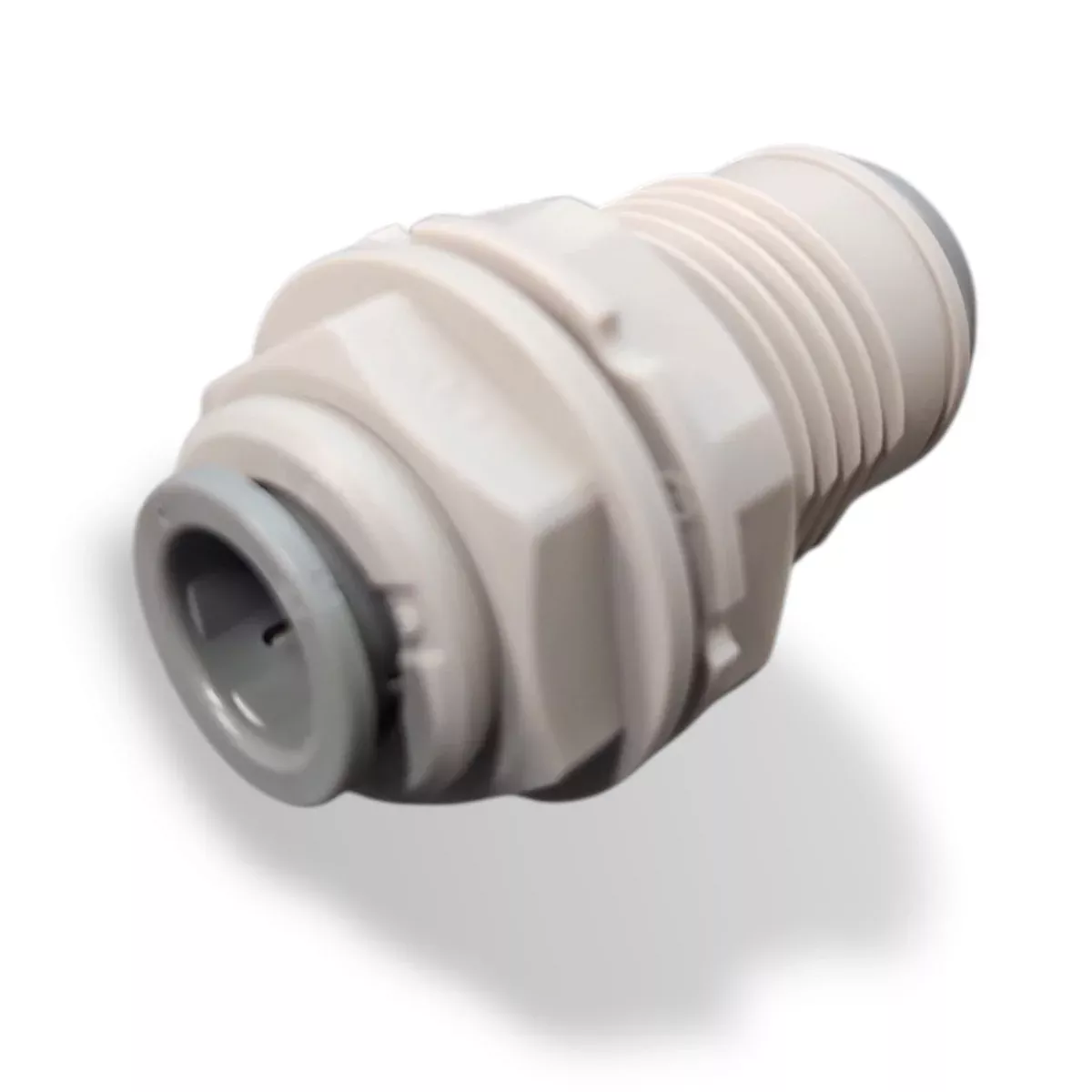 John Guest PI1212S Bulkhead Union - 3/8 x 3/8