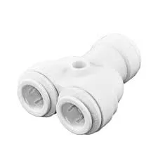 John Guest PP2312W - 2 Way Divider Polypro - 3/8"
