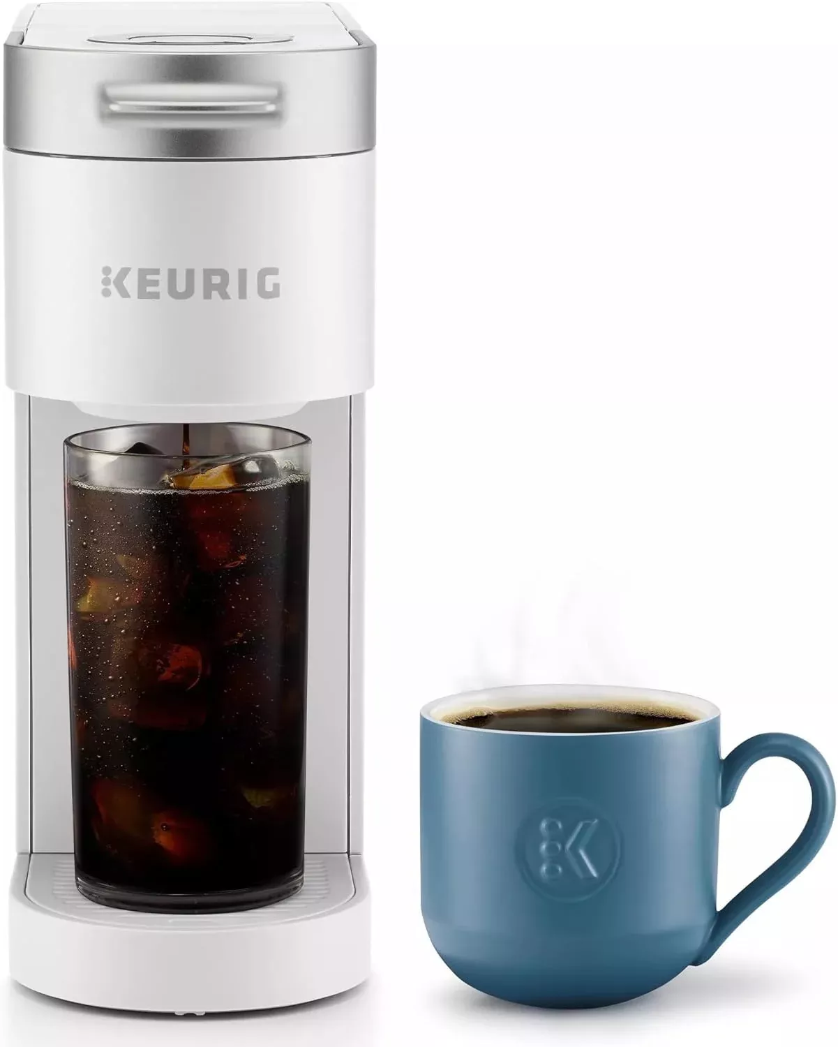 Keurig K-Iced Plus Single Serve Coffee Maker, White - Certified Refurbished
