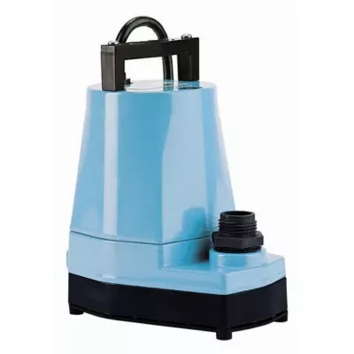 Little Giant Water Wizard 5 Series Submersible Utility Pump, 1/6 Hp 1200 Gph 115 V