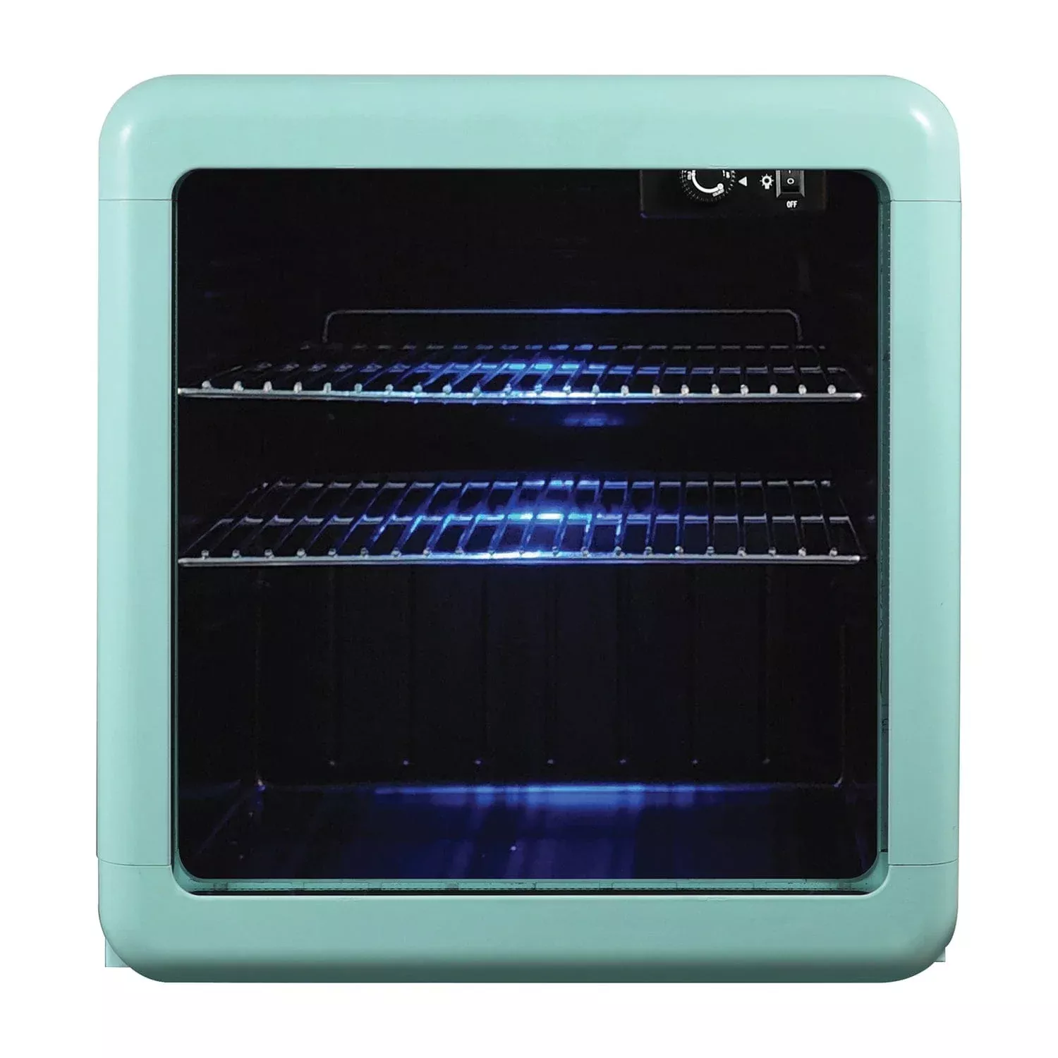Magic Chef 1.7-Cu. Ft. Retro Beverage Cooler, Green