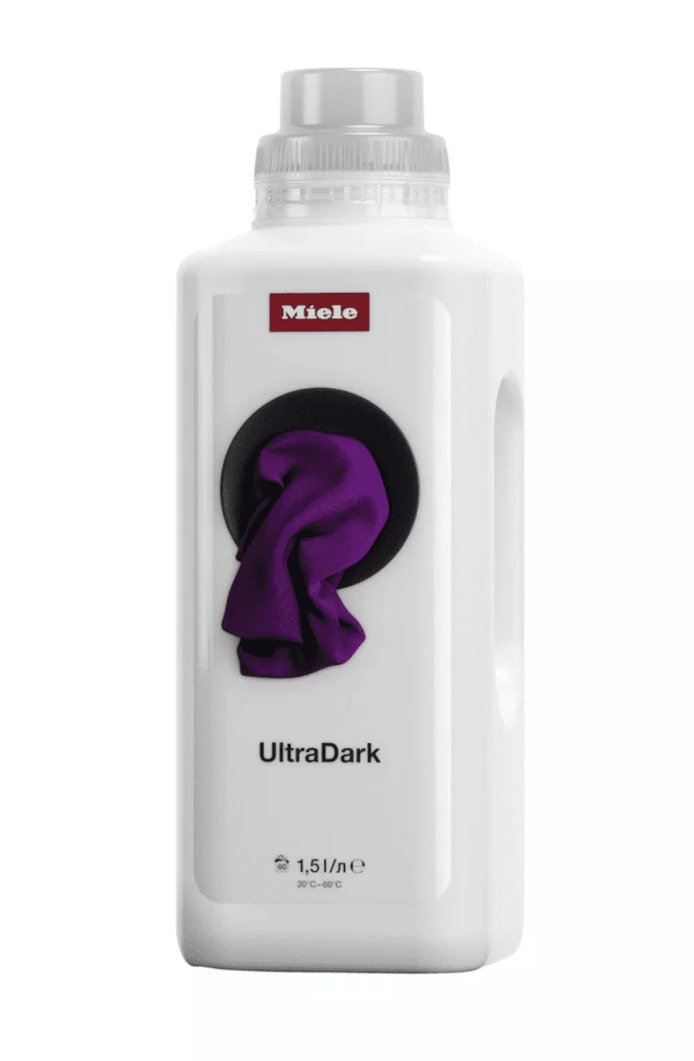 Miele UltraDark detergent for delicates, dark and black textiles.