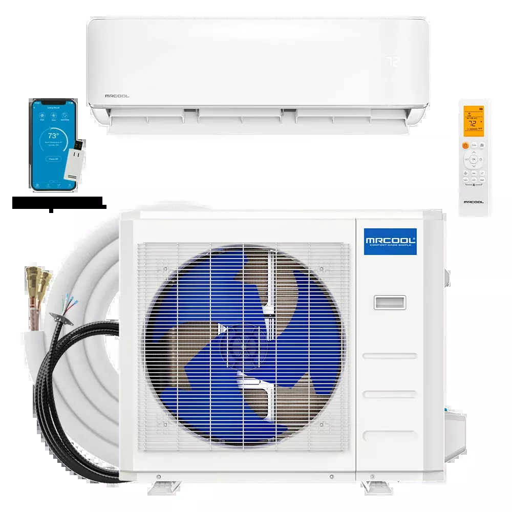 MRCOOL DIY 5th Generation, 18k BTU Heat Pump Mini Split 454B Refrigerant - Complete System (DIY-18-HP-WM-230D25-O)