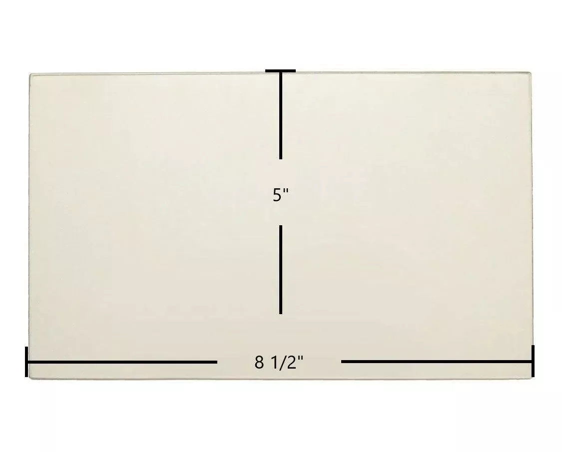 Nashua 2 Side Ceramic Glass Panel | 8 1/2" x 5"