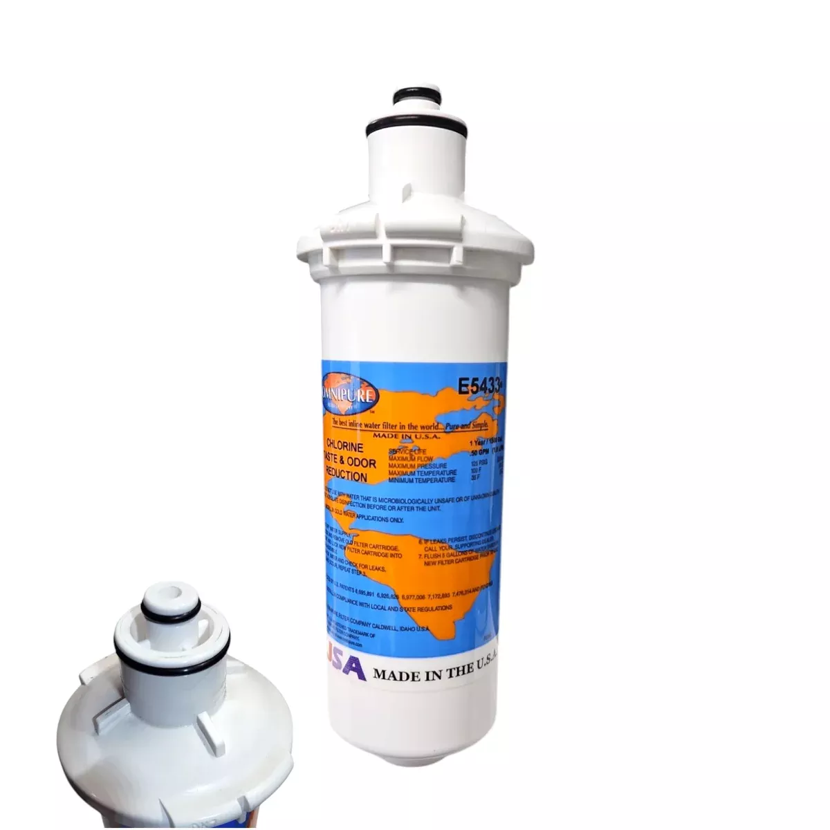 Omnipure E5433 Water Filter 8"x2.5" Diameter E-Series T33 GAC Carbon