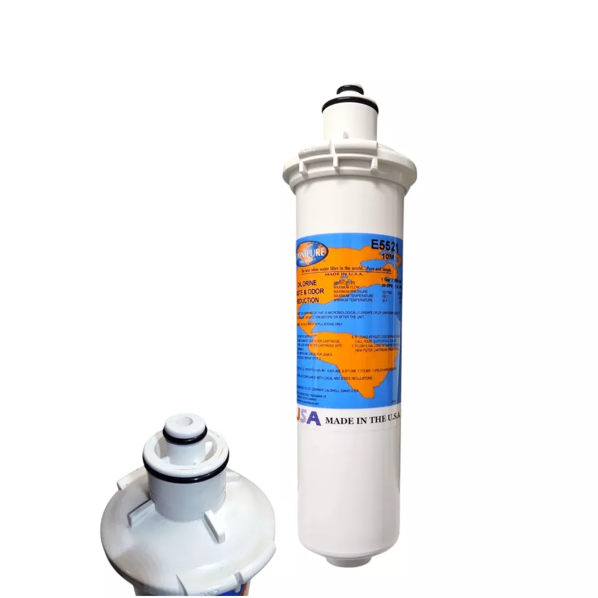 Omnipure E5521Water Filter 10"x2.5" Diameter E-Series Carbon Block 10M