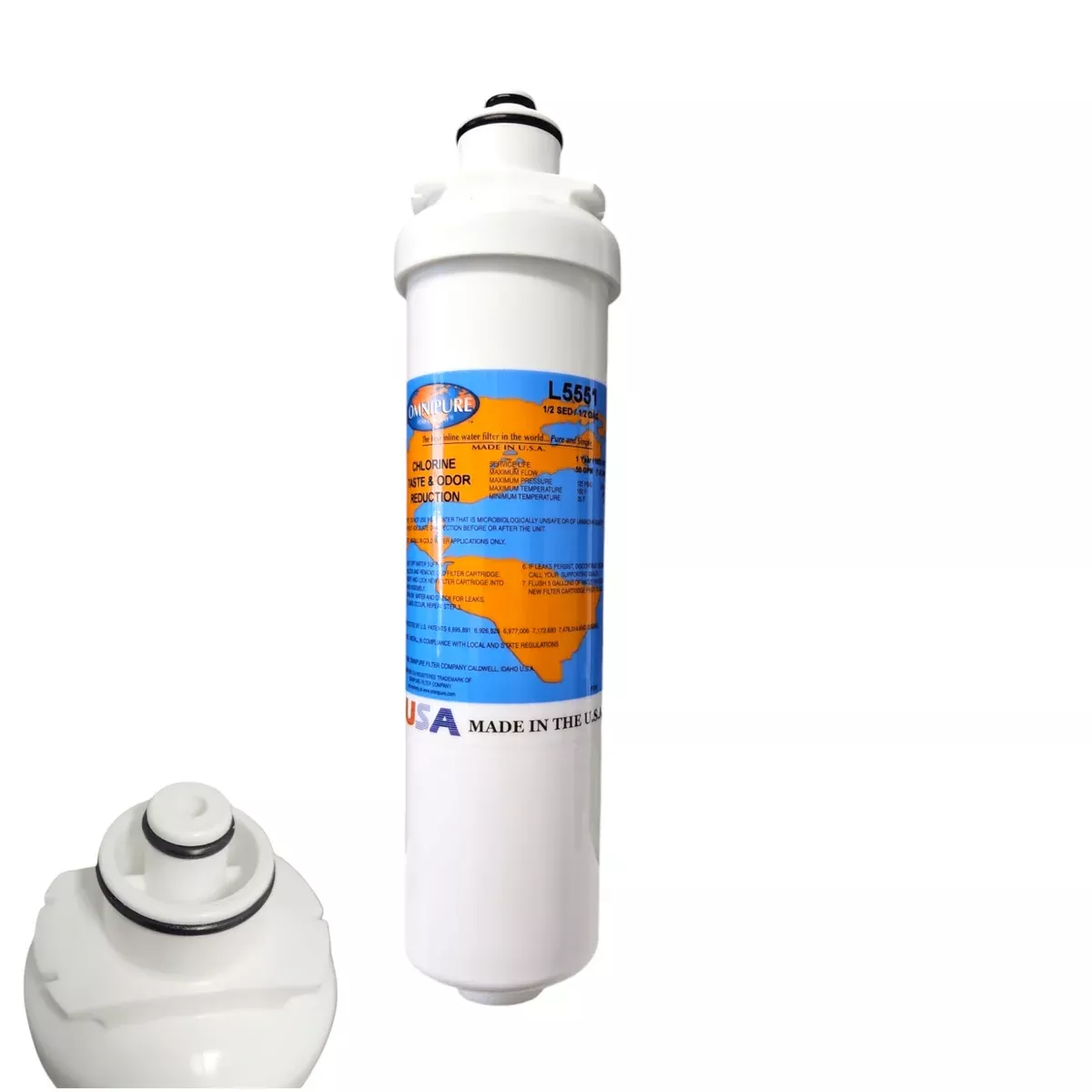 Omnipure L5551 Plus Chlorine Reduction Water Filter 2.5"x10"